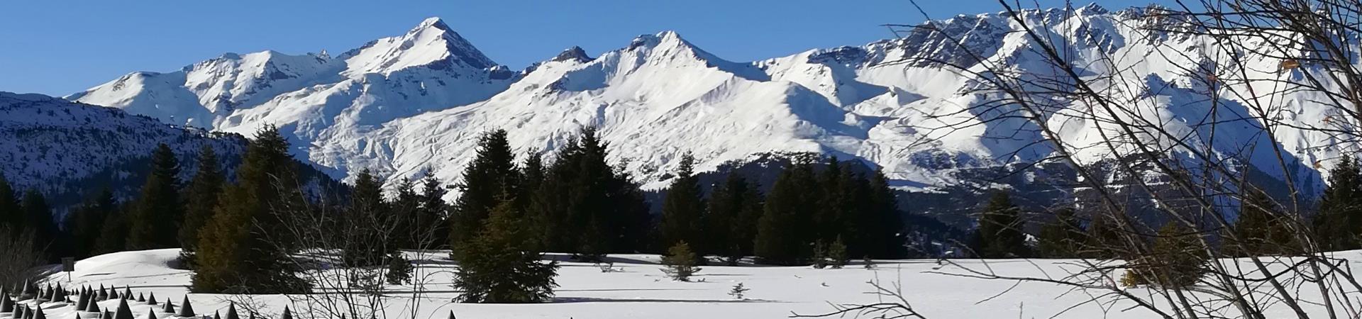 Verschneite+Bergkette